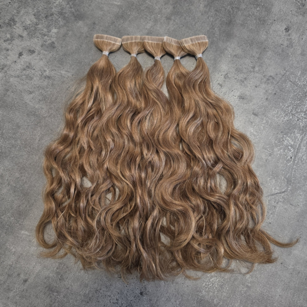 Tape Extensions 35cm stark gewellt - Farbe 05.06 - OUTLET